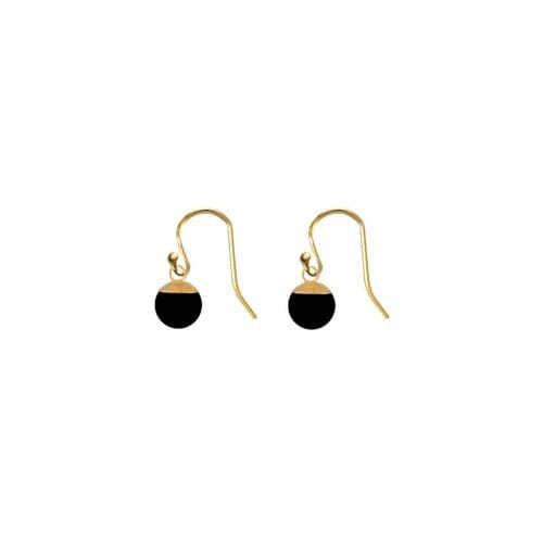 Mas Jewelz earring Classic Blackstone Gold
