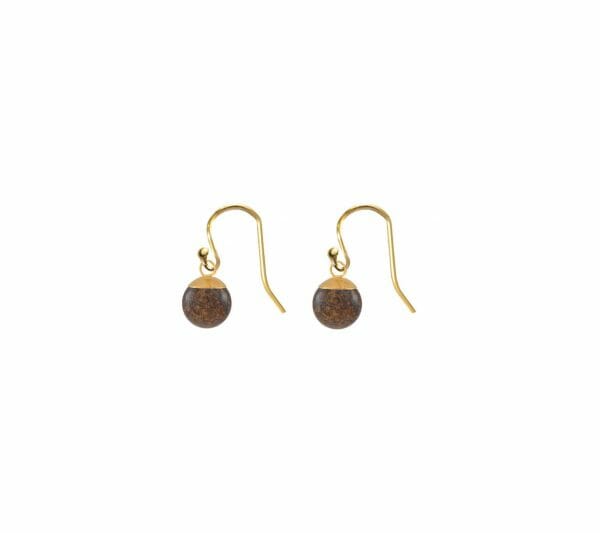 Mas Jewelz earring Classic Bronzite Gold
