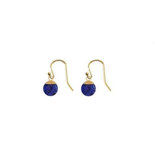 Mas Jewelz earring Classic Lapis Lazuli Gold