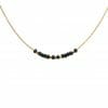 Mas Jewelz necklace 3/4 facet Blackstone Gold