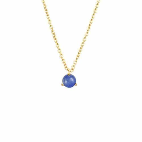 Mas Jewelz necklace Cabuchon Blue Quartz Gold
