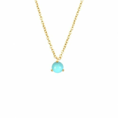 Mas Jewelz necklace Cabuchon Turquoise Gold