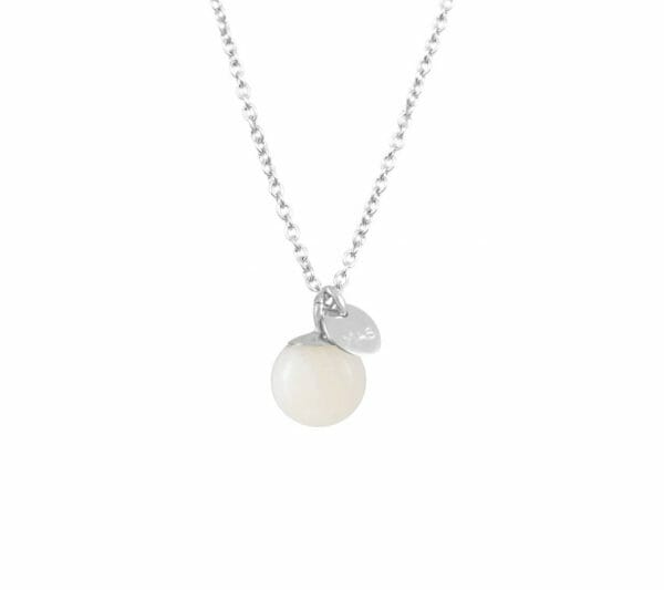 Mas Jewelz necklace Classic Mother of Pearl Silver