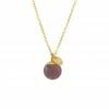 Mas Jewelz necklace Classic Purple Aventurine Gold
