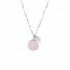 Mas Jewelz necklace Classic Rose Quartz Silver