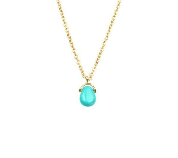 Mas Jewelz necklace Bail Turquoise Gold
