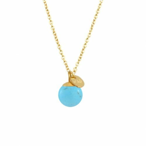 Mas Jewelz necklace Classic Turquoise Gold