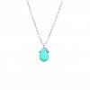 Mas Jewelz necklace Bail Turquoise Silver