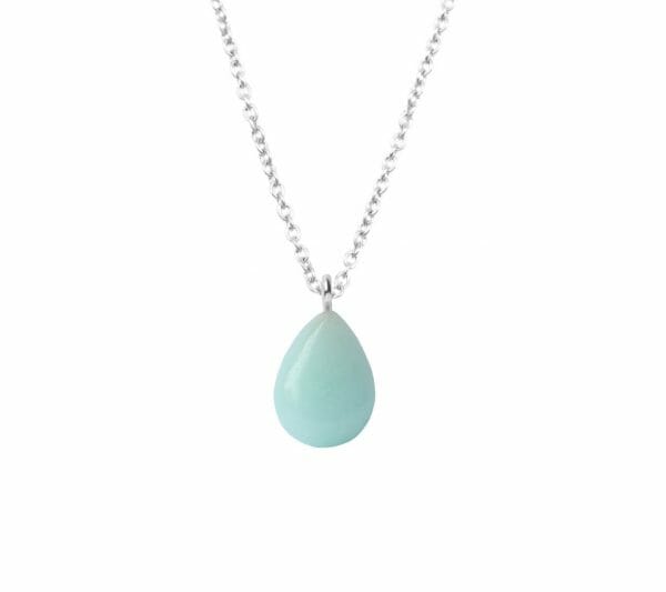 Mas Jewelz necklace long with Pendant Amazonite Silver