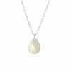 Mas Jewelz Necklace with Pendant Mother of Pearl Silver